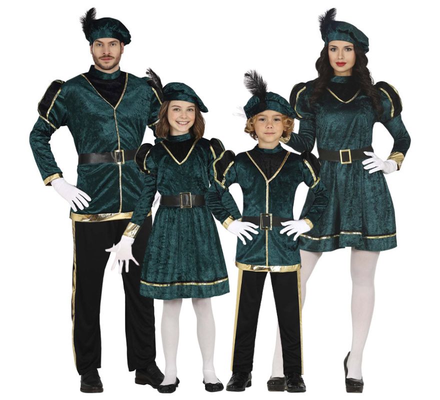 Translation missing: pt-PT.Grupo de pajes elegantes en color verde