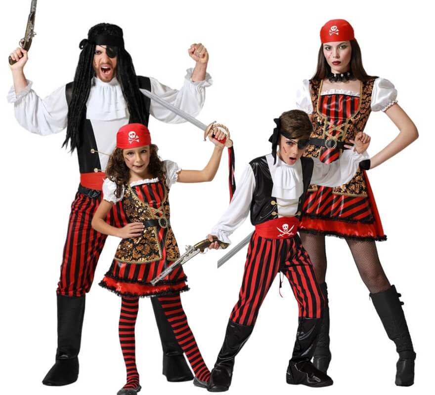 Translation missing: pt-PT.Grupo de piratas a rayas con dorado