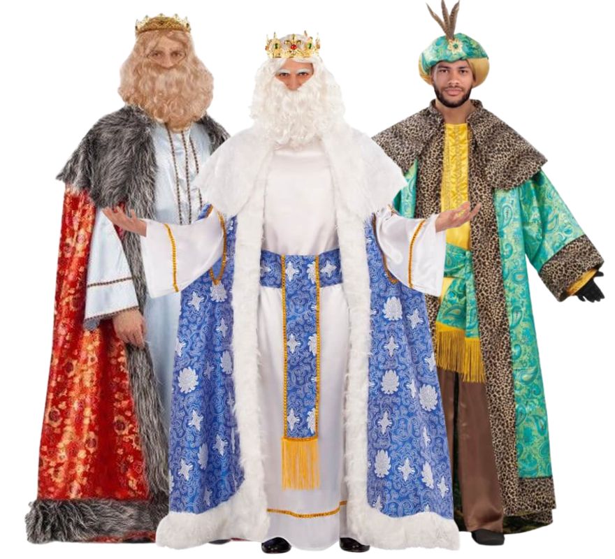 Grupo de Reis Magos em brocado
