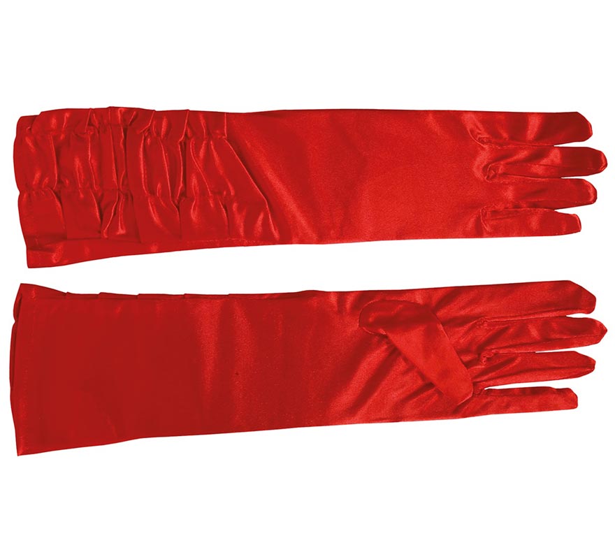 Translation missing: pt-PT.Guantes arrugados rojos de 45 cm