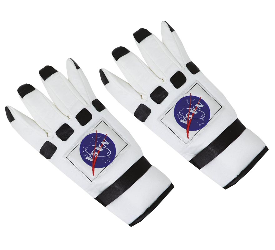 Translation missing: pt-PT.Guantes Astronauta blanco y negro Adulto
