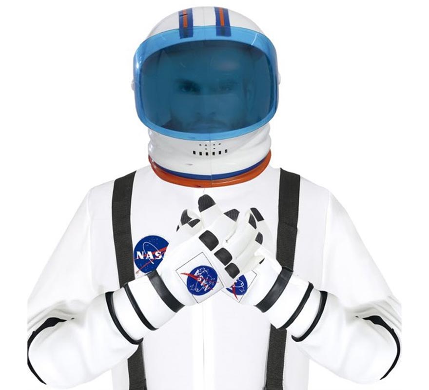Translation missing: pt-PT.Guantes Astronauta blanco y negro Adulto