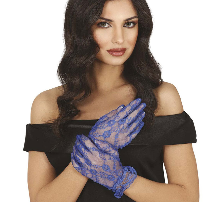 Translation missing: pt-PT.Guantes Calados Azul de 22 cms