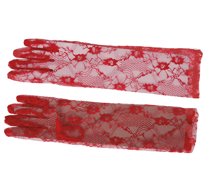 Translation missing: pt-PT.Guantes Calados Rojos de 38 cm