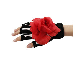 Luvas Catrina Rosa Vermelha