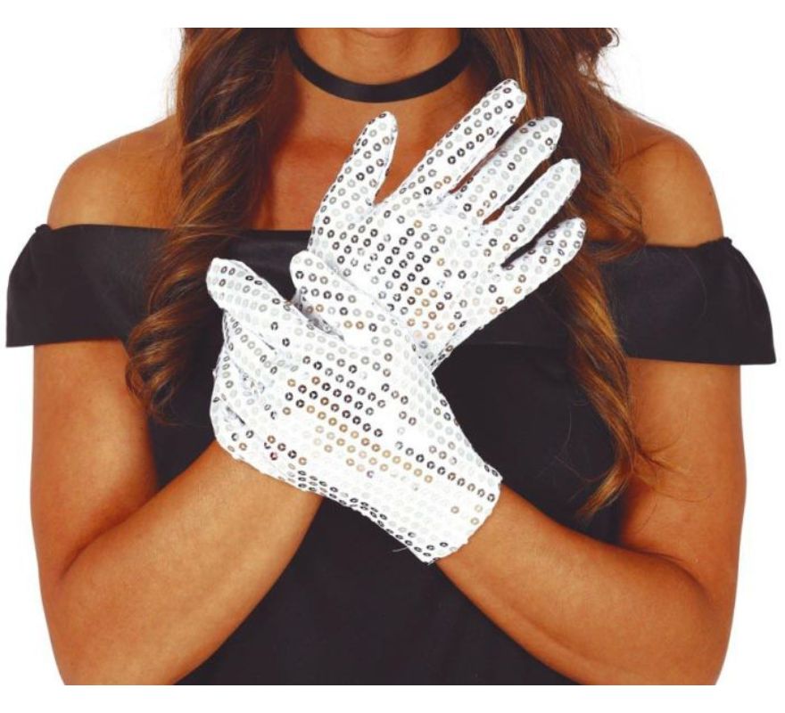 Translation missing: pt-PT.Guantes con Lentejuelas en varios colores de 22 cm