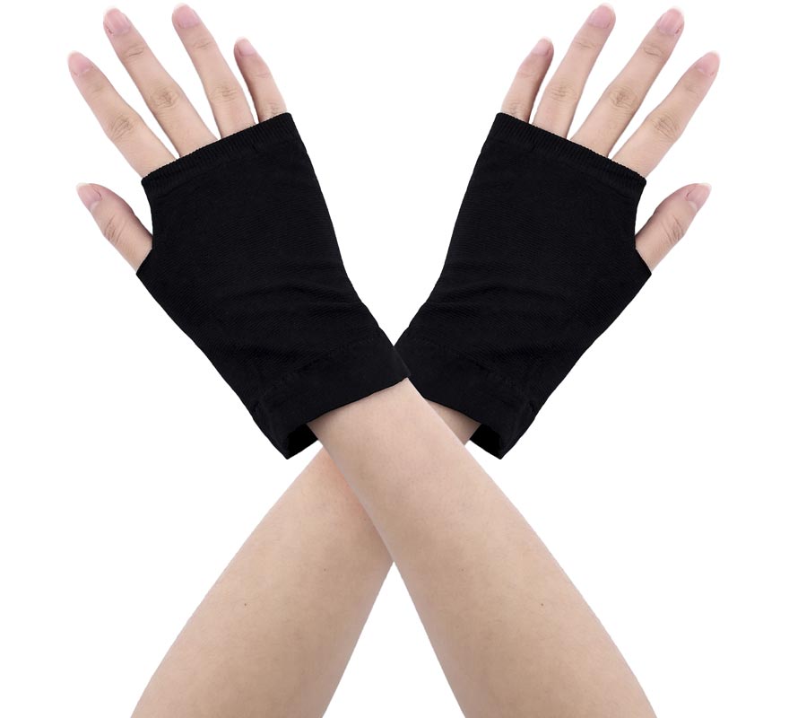 Translation missing: pt-PT.Guantes Corto negro sin dedos