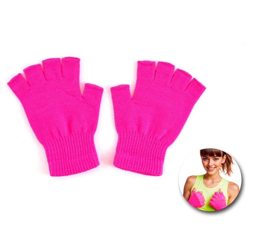 Translation missing: pt-PT.Guantes Cortos sin dedos neón en varios colores adulto