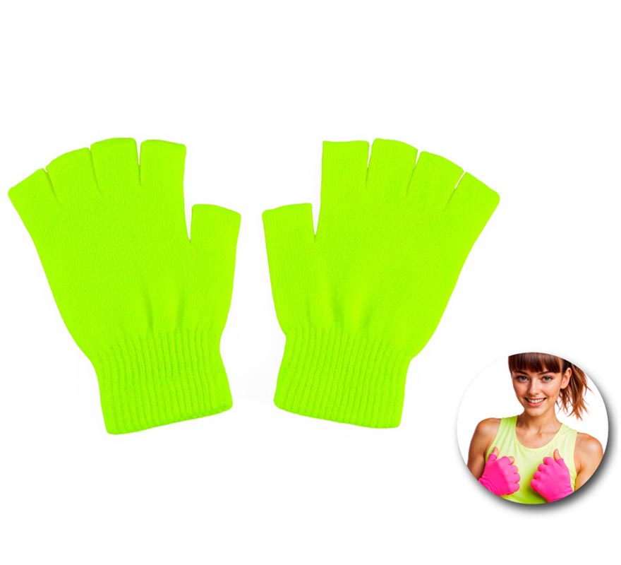 Translation missing: pt-PT.Guantes Cortos sin dedos neón en varios colores adulto