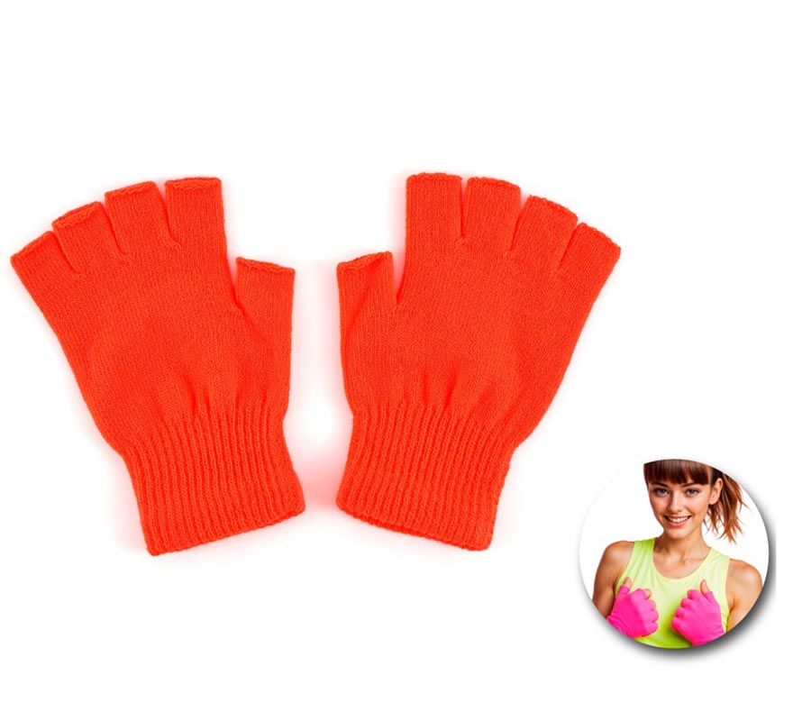 Translation missing: pt-PT.Guantes Cortos sin dedos neón en varios colores adulto