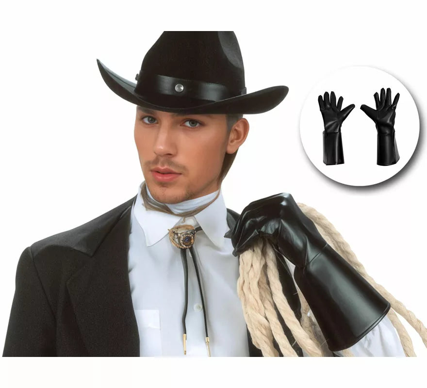Translation missing: pt-PT.Guantes de Vaquero Efecto Cuero para adultos