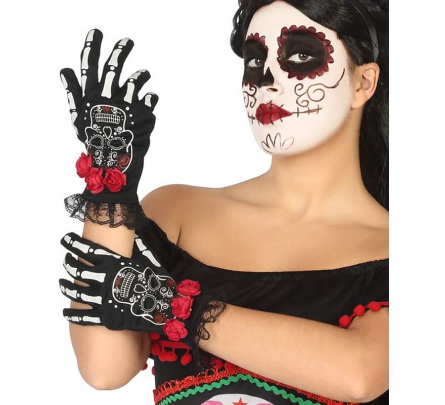 Translation missing: pt-PT.Guantes del Día de los Muertos