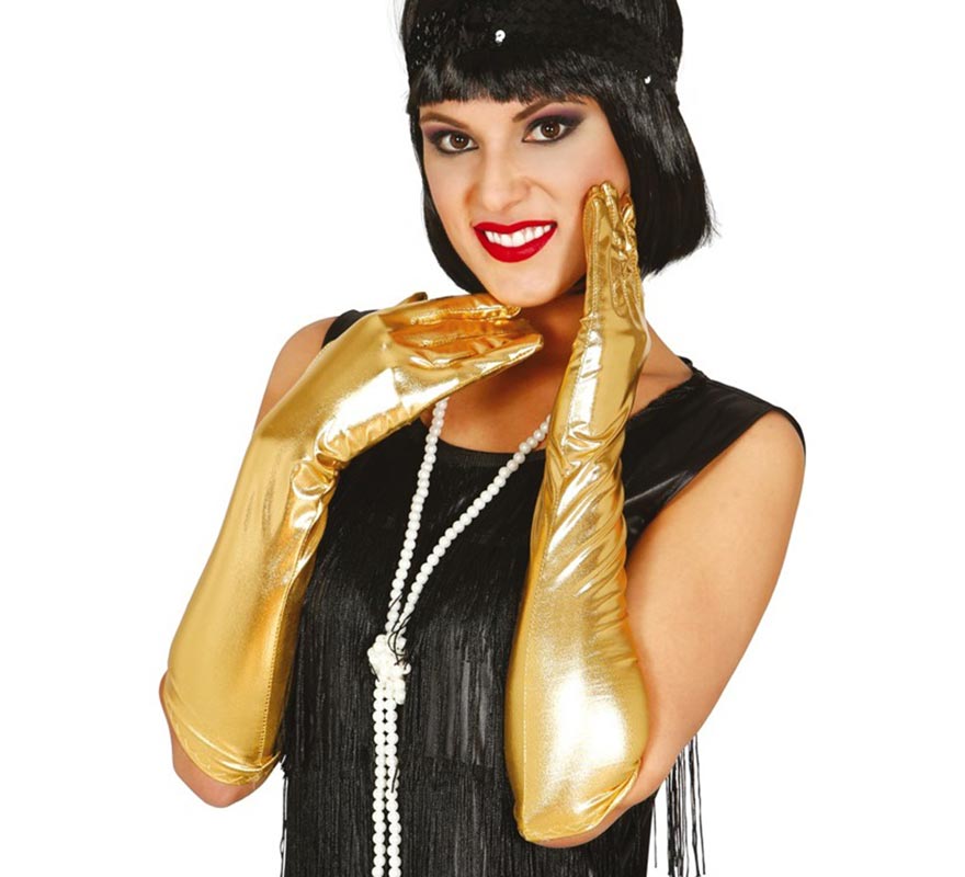 Translation missing: pt-PT.Guantes Largos color oro 44 cm
