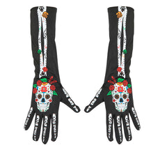 Dia de Los Muertos Catrina Luvas Longas 40 cm