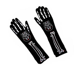 Luvas Longas de Ossos de Catrina