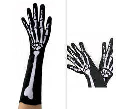 Luvas de esqueleto longas de 38cm