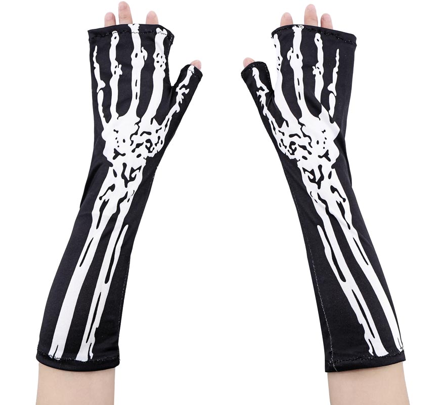 Translation missing: pt-PT.Guantes Largos Esqueleto sin Dedos