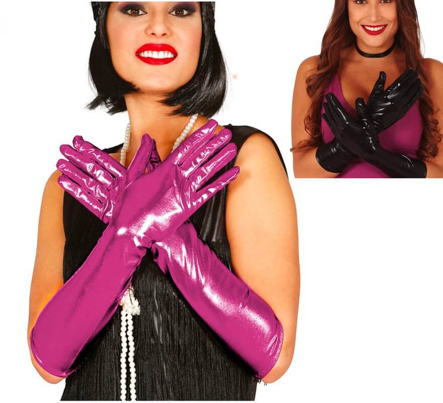 Translation missing: pt-PT.Guantes Largos Metalizados en varios colores de 45 cm