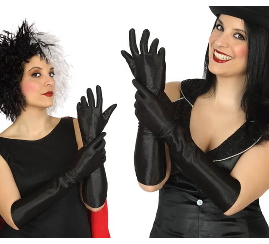 Translation missing: pt-PT.Guantes largos Negros 40 cm