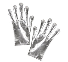 Luvas de metal alienígena do espaço
