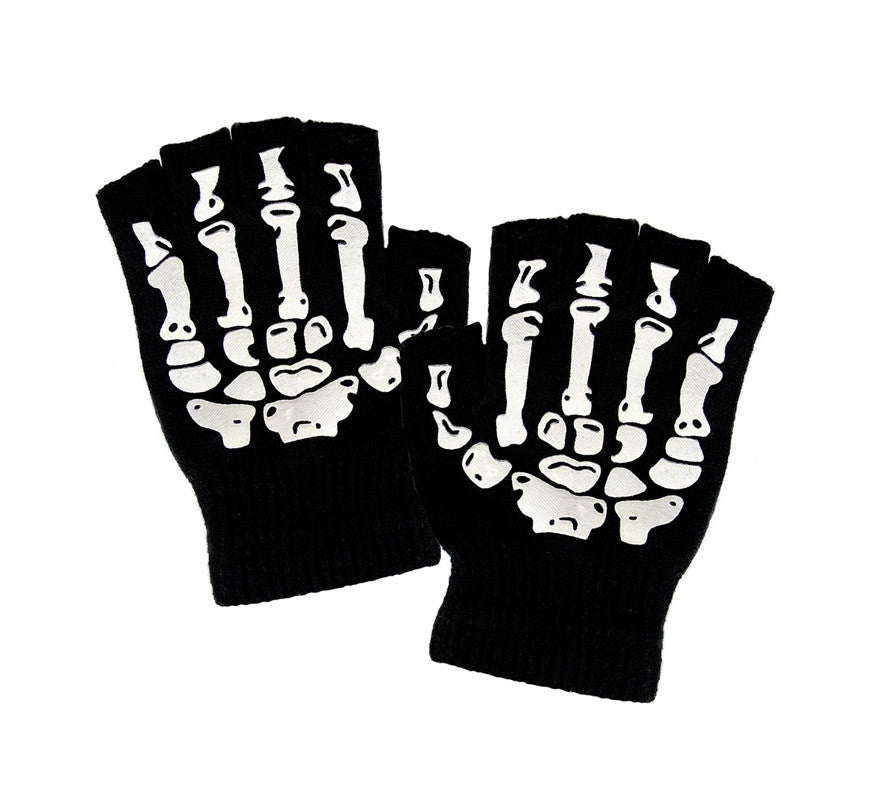 Translation missing: pt-PT.Guantes Mitones de Esqueleto de Lana
