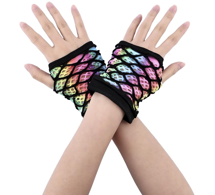 Translation missing: pt-PT.Guantes sin Dedos de Red corto Arco iris