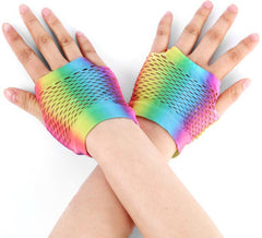 Luvas sem dedos Gradient Rainbow Short Snood