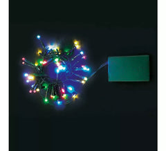 Garland 96 LED multicolorido multifuncional ao ar livre operado por bateria
