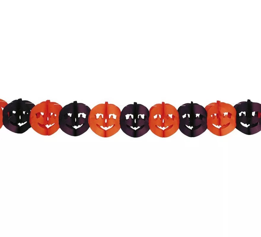 Translation missing: pt-PT.Guirnalda Calabazas de 22 x 300 cm. para Halloween
