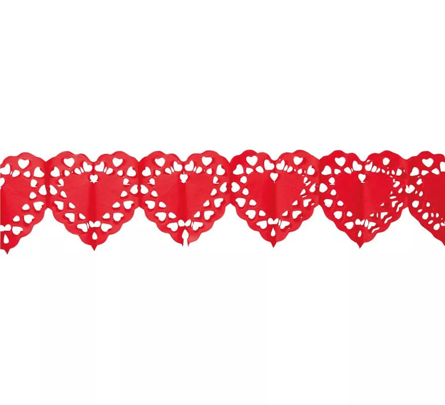 Translation missing: pt-PT.Guirnalda corazones grandes 400 cm