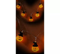 Guirnalda de 10 Calabazas con Sombrero con LED de 150 cm