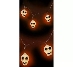 Guirlanda de 10 Caveiras com Iluminação LED de 150 cm