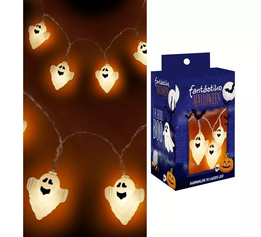 Translation missing: pt-PT.Guirnalda de 10 Fantasmas iluminación LED de 150 cm