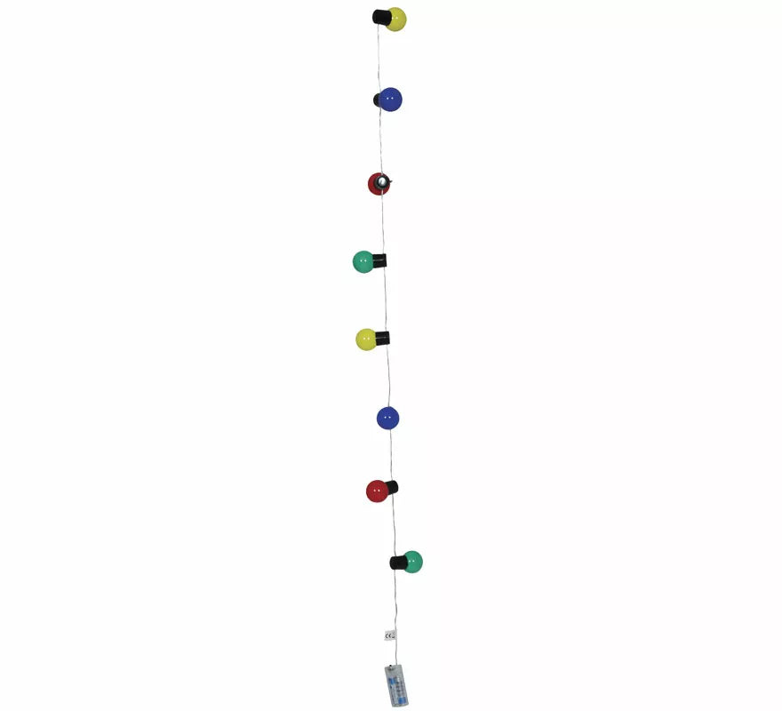 Translation missing: pt-PT.Guirnalda de 10 Leds multicolor a pilas de 150 cm