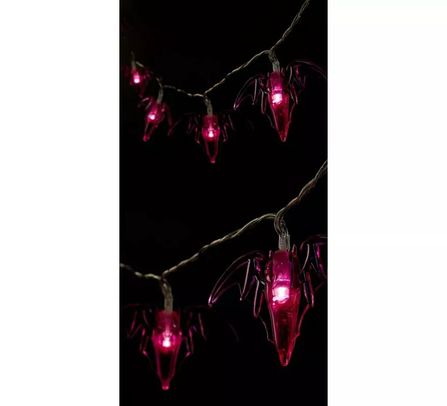 Guirnalda de 10 Murciélagos iluminación LED de 150 cm