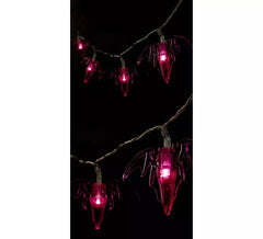 Guirlanda de 10 morcegos com iluminação LED de 150 cm