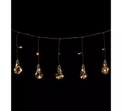 Guirlanda de 3 metros com 20 lâmpadas com 4 LEDs quentes
