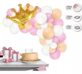 Guirnalda de 45 Globos con Corona dorada