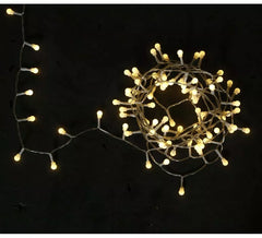 Guirlanda de 50 Led Warm Ball 8 funções com baterias