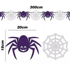 Guirlanda de Aranhas e Teias de Aranha