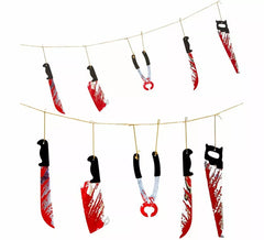 Coroa de armas manchadas de sangue de 172 cm