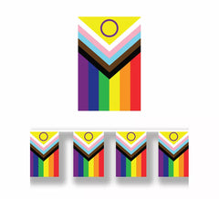 Guirlanda de bandeira de papel inclusiva 2,5 m 30x20 cm
