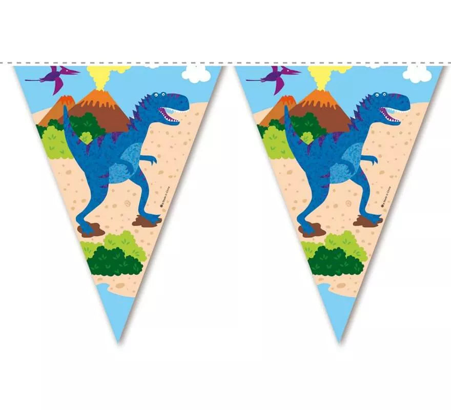 Translation missing: pt-PT.Guirnalda de Banderines de Dinosaurios de 3,6 mts
