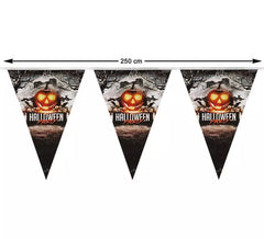 Guirlanda de abóbora de Halloween de 250cm