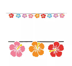 Guirlanda de flores de 15 peças de 300 cm