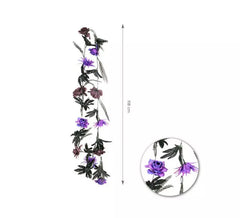 Guirlanda de Flores Violetas de 2,15 metros