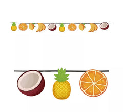 Fruta Garland de 15 peças de 300 cm