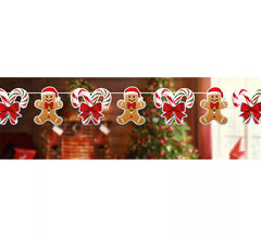 Guirlanda de biscoitos de gengibre de 300 cm e 16x16 cm por figura