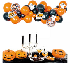 Adesivo de guirlanda de balões de Halloween 45 peças