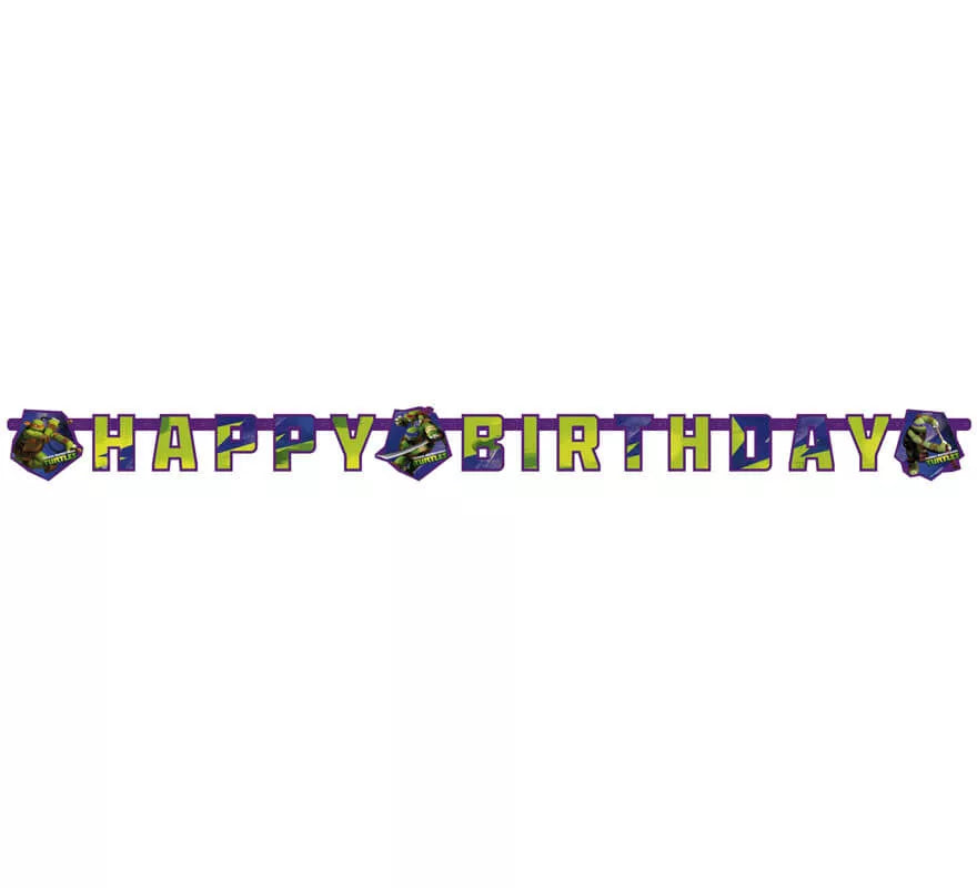 Translation missing: pt-PT.Guirnalda de Happy Birthday de las Tortugas Ninja Mutantes
